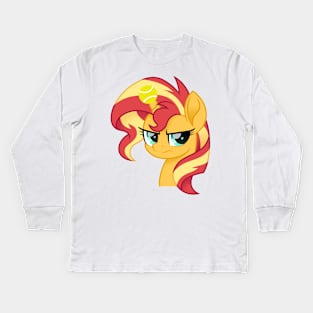 safety proofed Sunset Shimmer Kids Long Sleeve T-Shirt